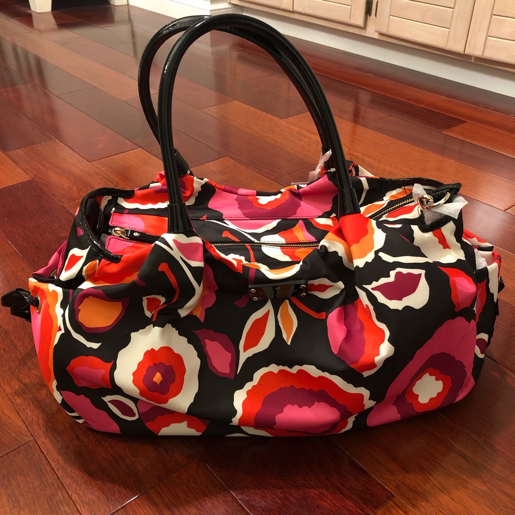 Nwt Kate Spade Stevie Baby Bag Giza Blk/Pink